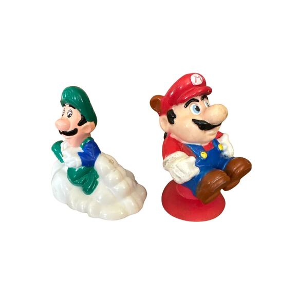 Vintage super Mario toys Luigi racer and Tanooki Mario - Picture 2 of 3